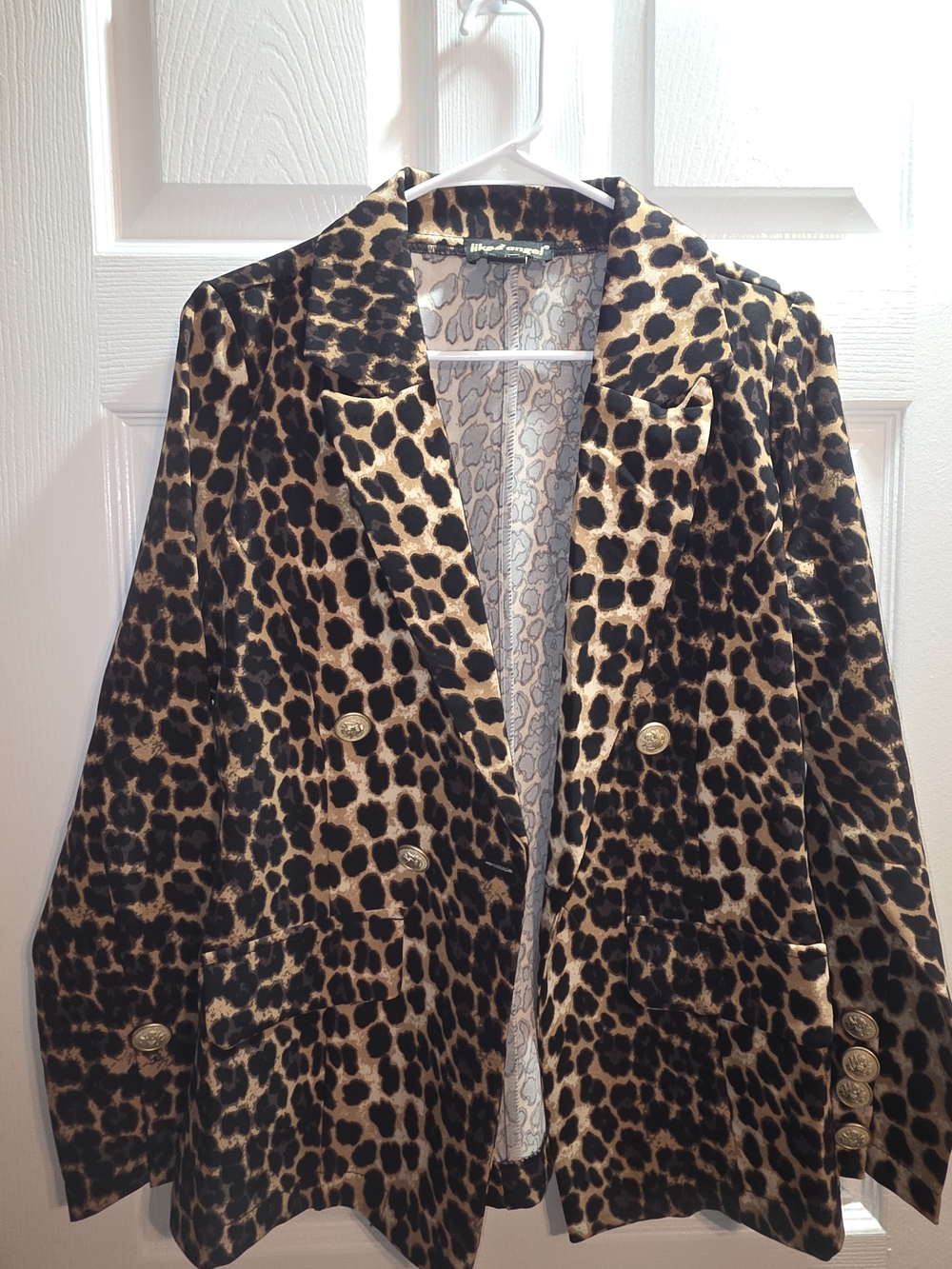 like an angel Leopard Print Blazer